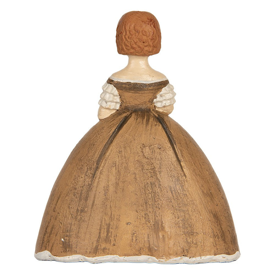 Decoratie Beeld Vrouw 16x11x20 cm Bruin Kunststof