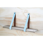 Leren plankdragers mint 2 stuks 4 cm
