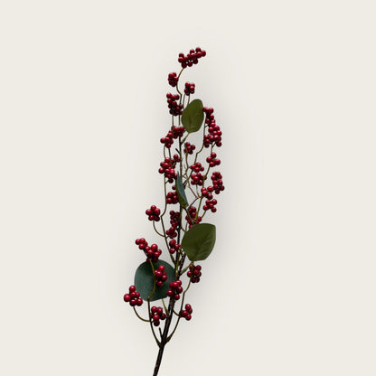 Kunstbloem Rode Vrucht 83 cm