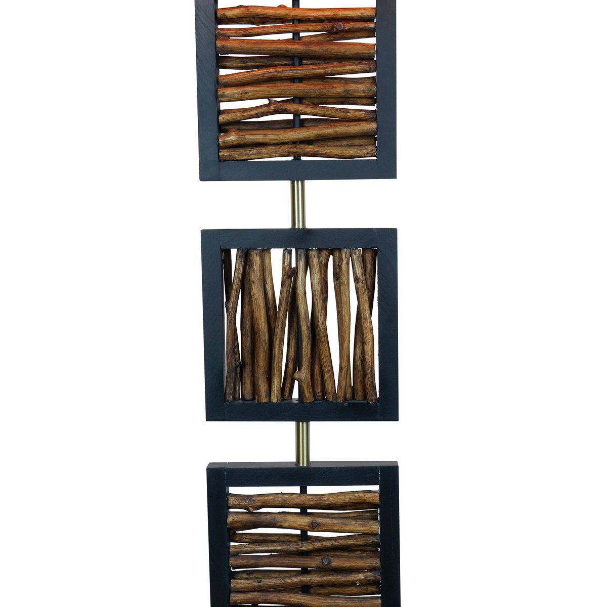 Vloerlamp drijfhout naturel zwart 163 cm