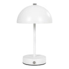Tafellamp LED wit metaal oplaadbaar 15x15x25 cm