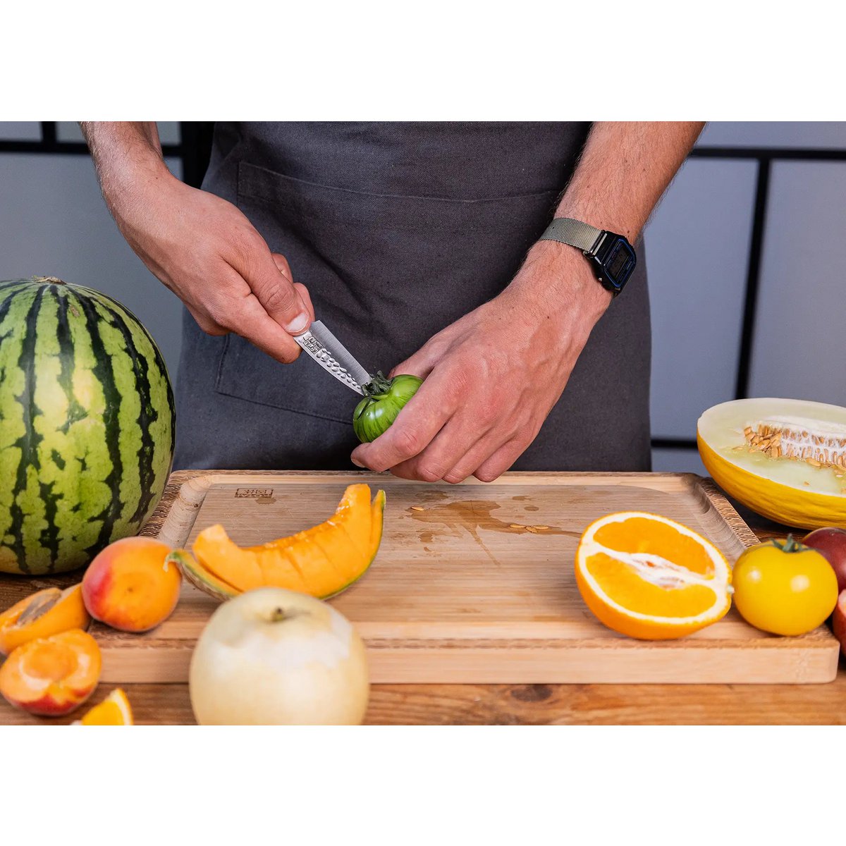 Messenset 2 stuks schilmesje santoku Japans staal