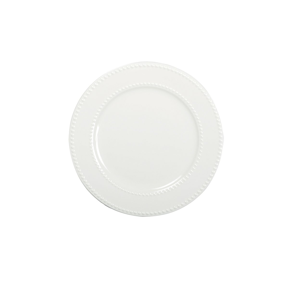 Parelplaat 27 cm wit porselein