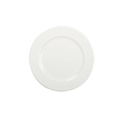 Parelplaat 27 cm wit porselein