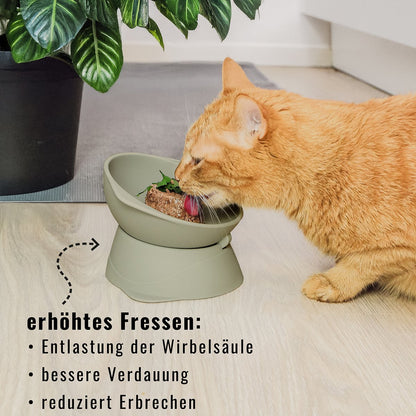 Kattenkom verhoogd verstelbaar siliconen