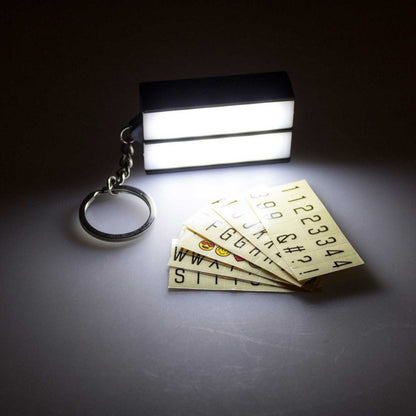 LED retro lightbox - keychain (mini lightbox)