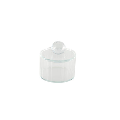 Crystal glass box with 10x10x10cm diamond lid