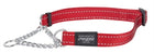 Rogz Fanbelt halfslip halsband rood 37-56 cm