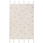 Kindertapijt 100x150 cm katoen roze nude stippen