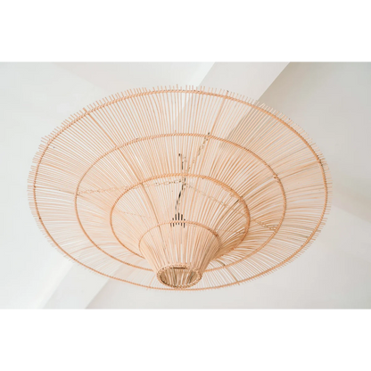Hanglamp riet XL koepel naturel