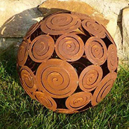 Filigree Decorative Ball | Patinated Garden Decoration Ball