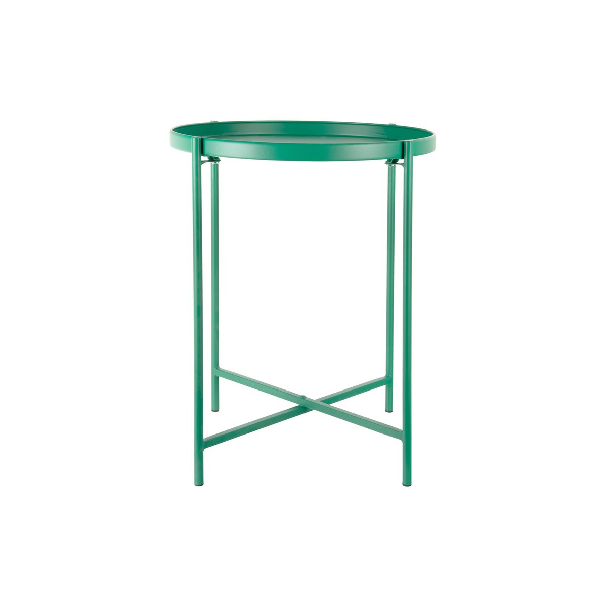 Bijzettafel 40x40x49 cm groen ijzer