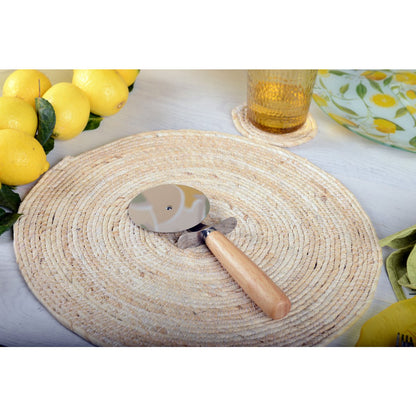 Placemat touw 33x33x2 cm beige