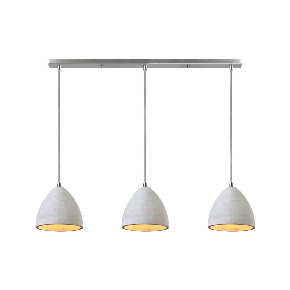 Pendant light with 3 bulbs
