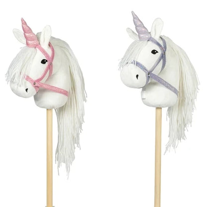 Unicorn hoorn en halter roze glitter