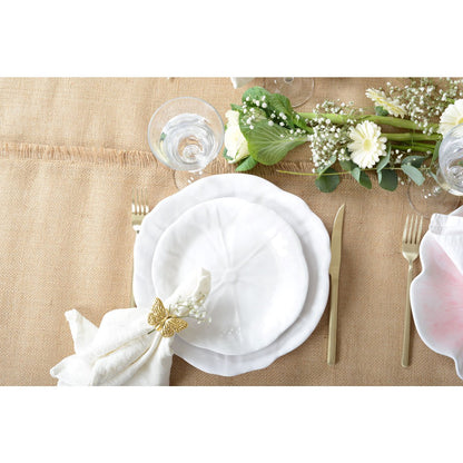Dessertplaat melamine 21x21x1.5 cm wit