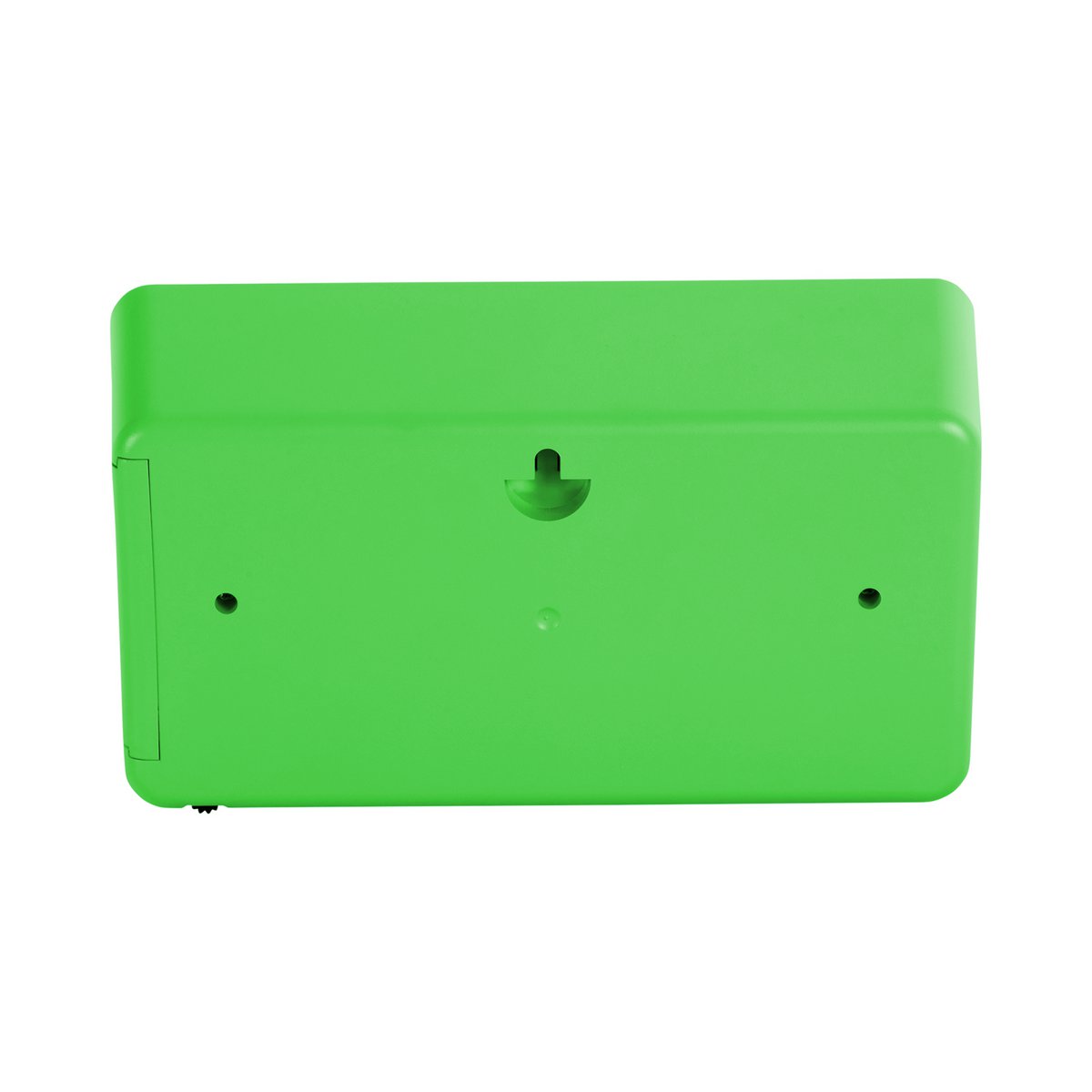 Wandklok tafelklok groen 18x9 cm plastic