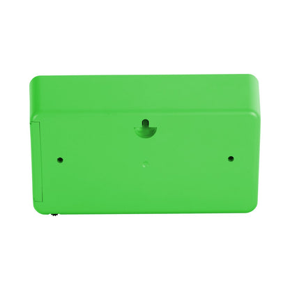 Wandklok tafelklok groen 18x9 cm plastic