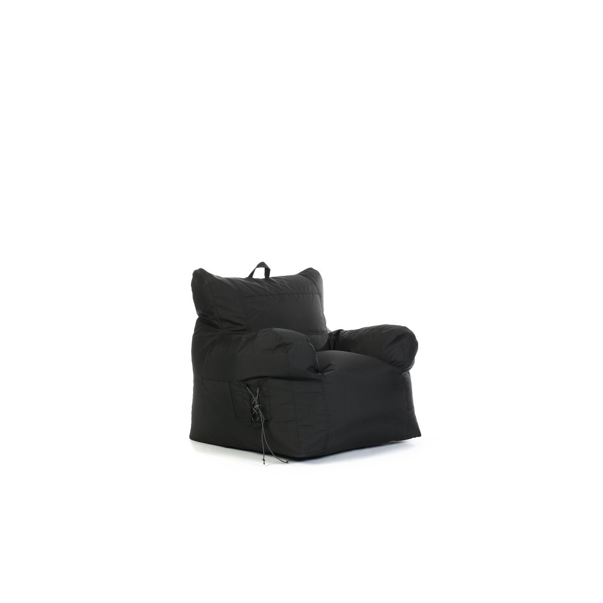Bonensofa zwart 80x80x60 cm polyurethaan
