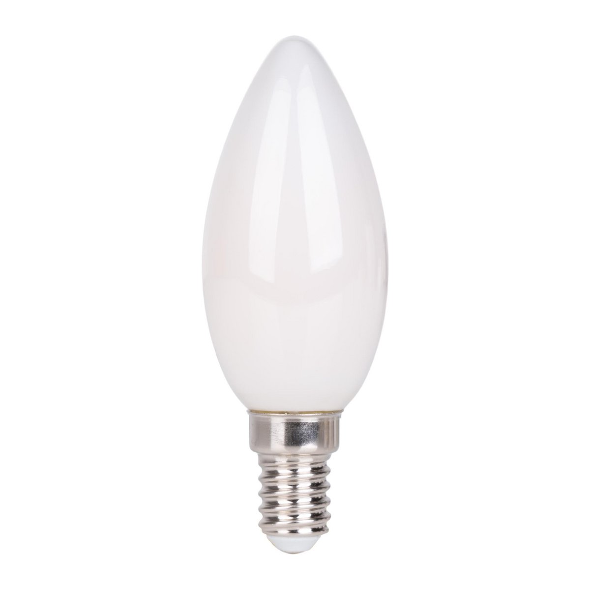 LED kaarslamp E14 4W 6 stuks melkachtig glas