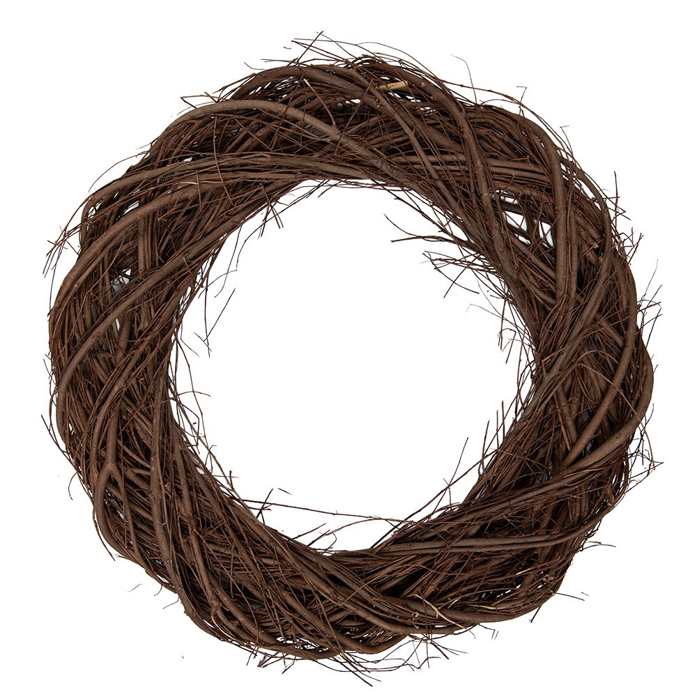 Wreath Ø 45x5 cm Brown Rattan
