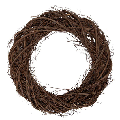 Wreath Ø 45x5 cm Brown Rattan