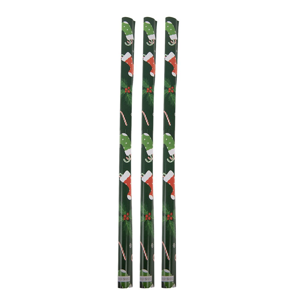 Wrapping Paper 3 Rolls 50x75 cm Green Paper