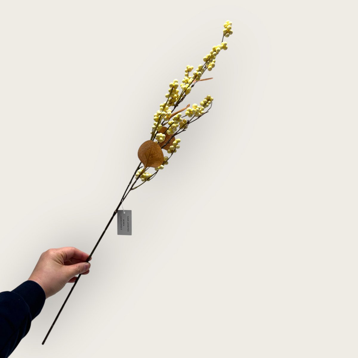 Kunstbloem zijde wit 83 cm
