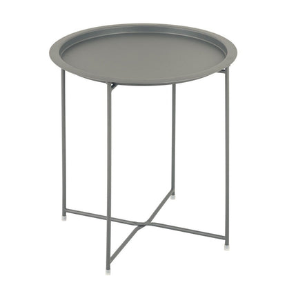 Bijzettafel metaal Ø 47x51 cm opvouwbaar