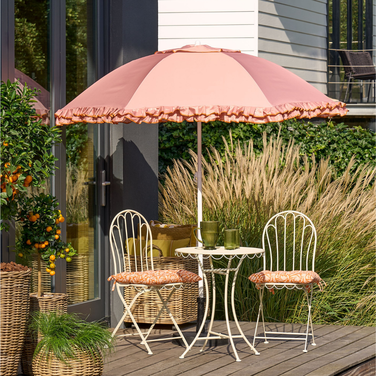 Parasol 195 cm perzik