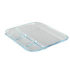 Serveerschaal glas 25.2x25.5x2.8 cm
