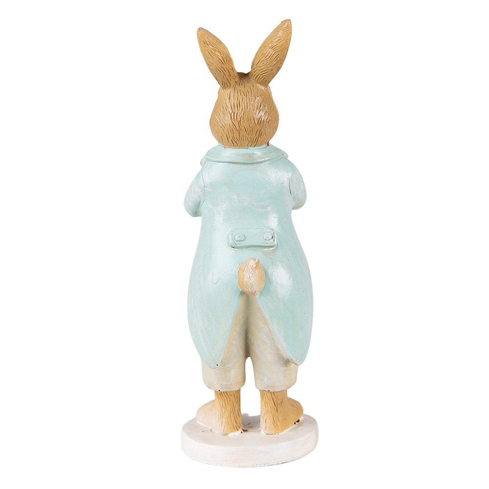 Konijnenbeeld 15 cm bruin polyresin
