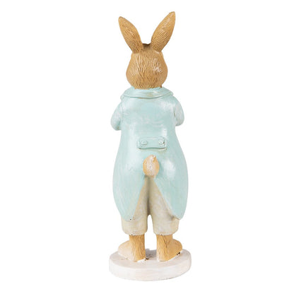 Konijnenbeeld 15 cm bruin polyresin