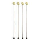 Mixers set van 4 goud roestvrij staal 19 cm
