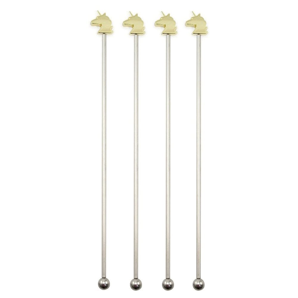 Mixers set van 4 goud roestvrij staal 19 cm