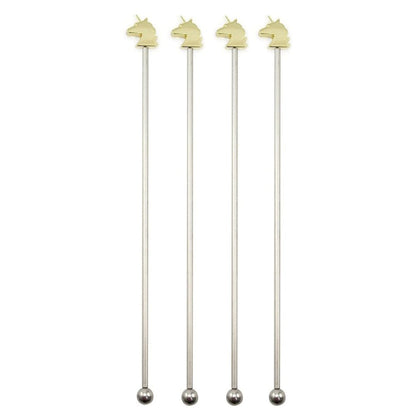 Mixers set van 4 goud roestvrij staal 19 cm