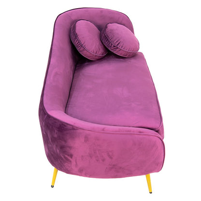 Chaise longue 154x73x82 cm paars fluweel