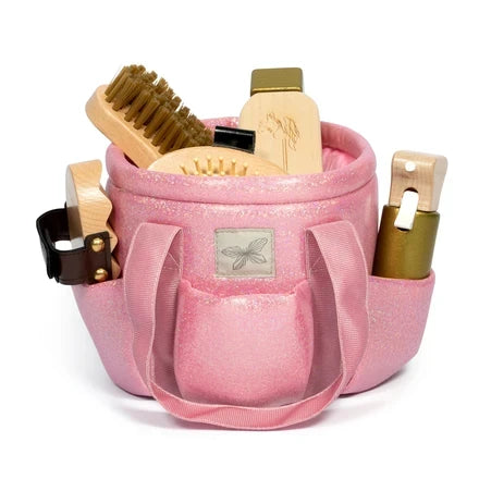 Verzorgingstas roze glitter