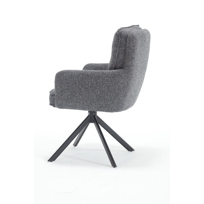 Fauteuil structuurstof antraciet
