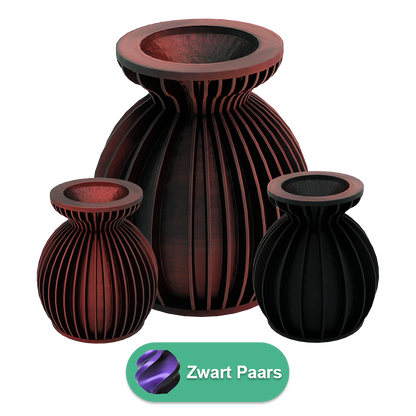 Elin 3D vaas - 3D geprinte vaas - Duurzaam PLA - Geschikt voor kunstbloemen