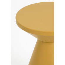 Bijzettafel 45x31 cm ijzer okergeel