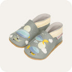 Babyslofjes leer suède zool 0-6 mnd