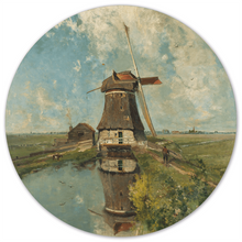 Muurcirkel molen 60 cm Dibond
