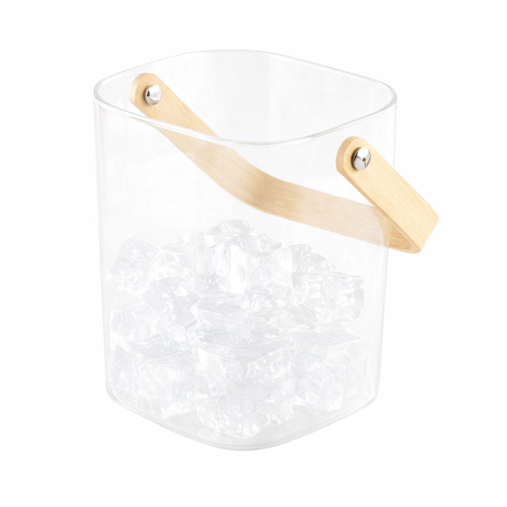 IJsemmer glas 11,5x11x11cm met houten handgreep
