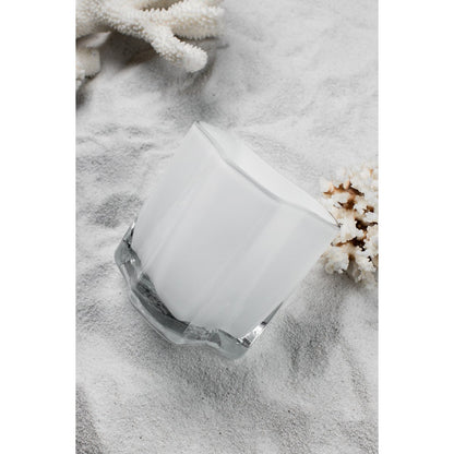Vaas 13 cm glas wit