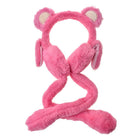Oorwarmers kinderen roze polyester
