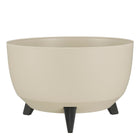 Plantenbak Doppio Ø40 cm beige gerecycled plastic