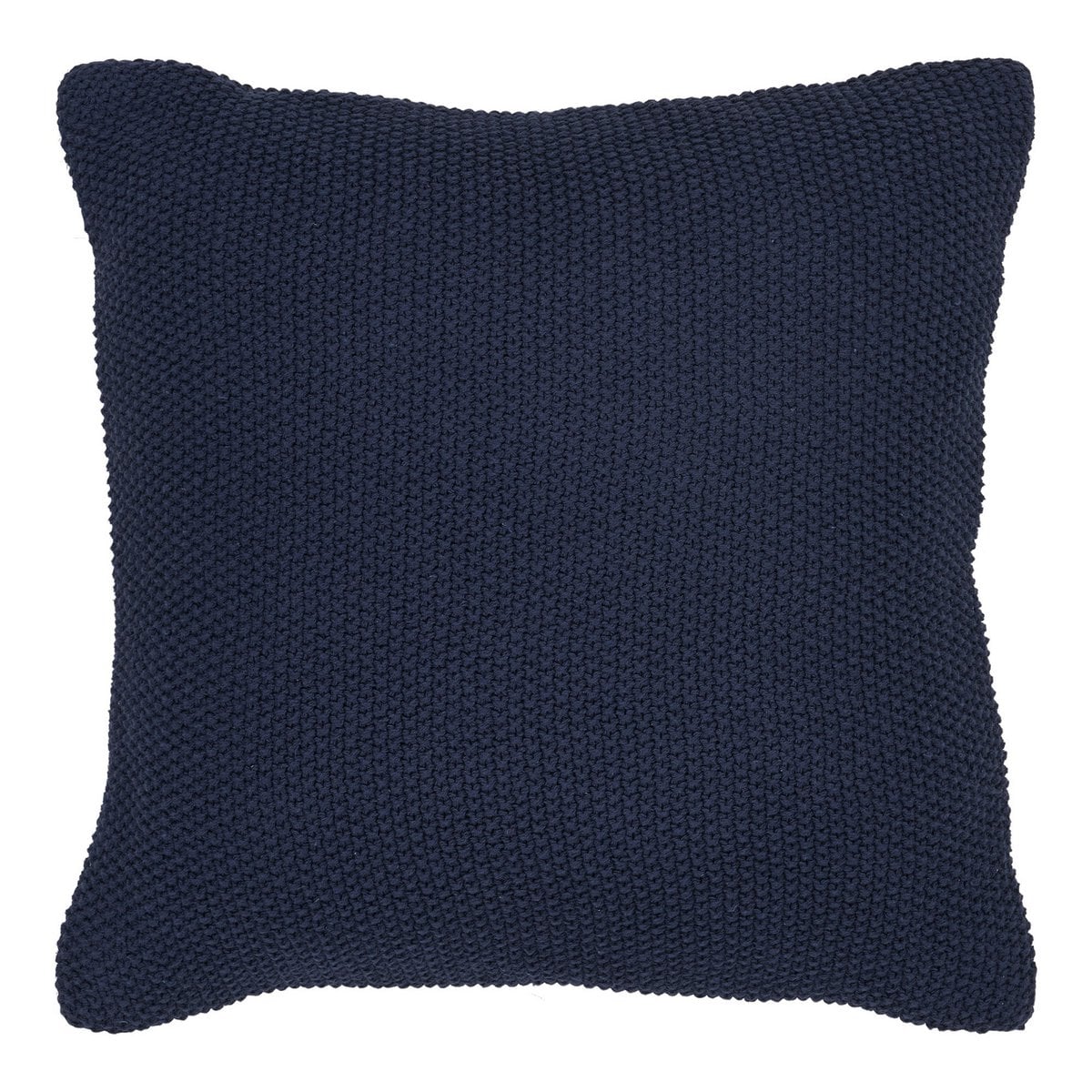 Kussen 45x45 cm donkerblauw gerecycled katoen