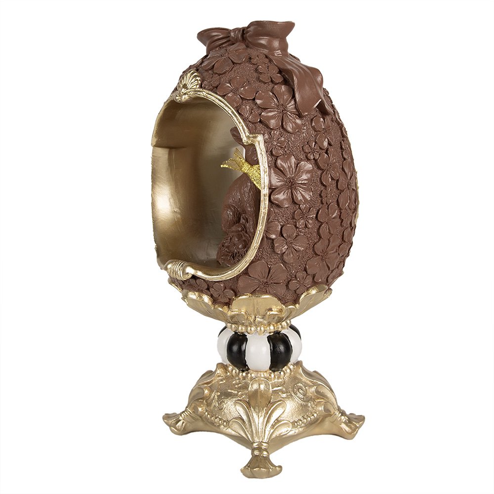 Decoratie beeld konijn 30 cm bruin polyresin