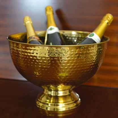 Grote Champagne Cup Magnum Gehamerd 30 Cm Luxe Presentatie